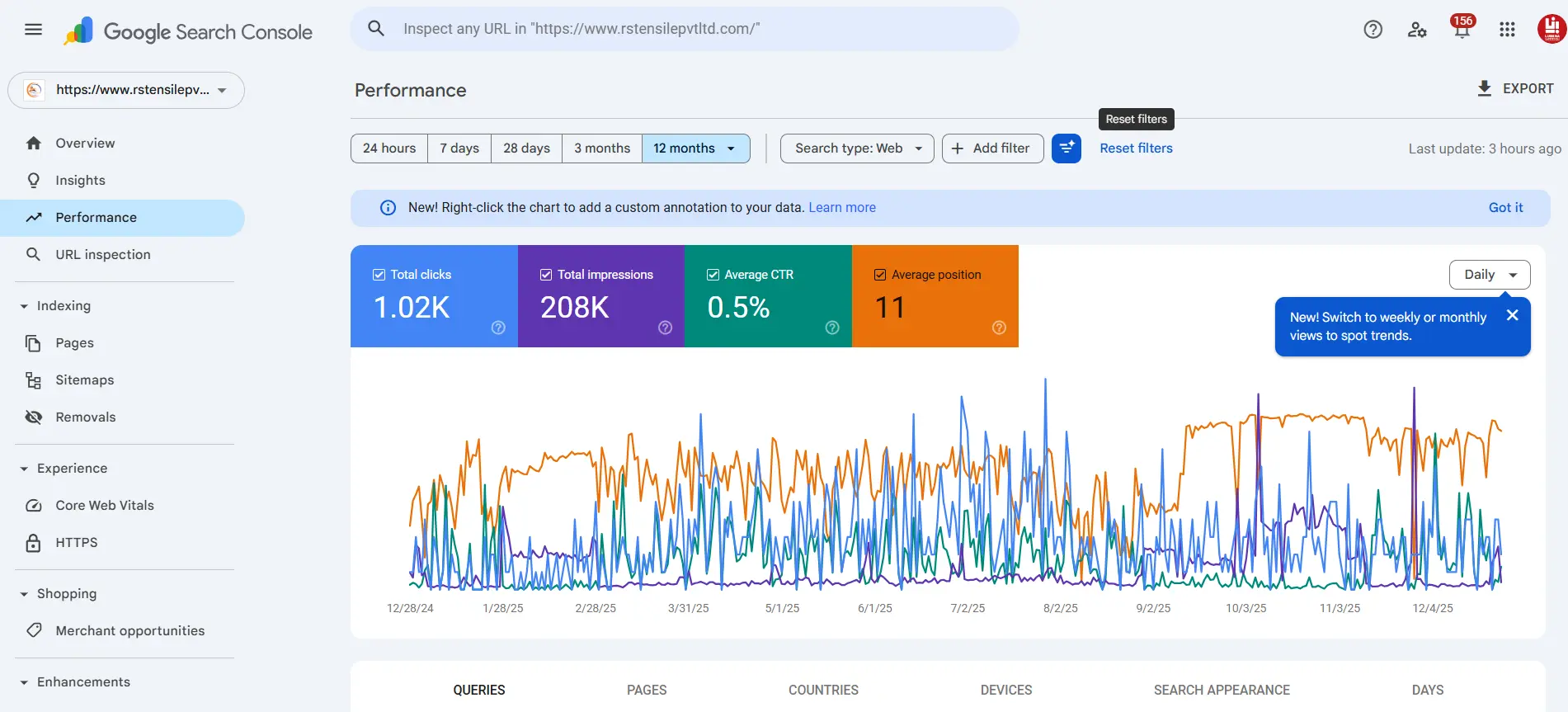 SEO Portfolio - RS Tensile